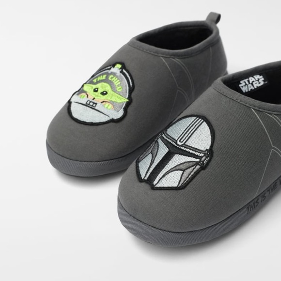 Zara Other - NWT Zara Size 12.5-13.5 little kid Disney Star Wars Mandalorian cotton slippers
